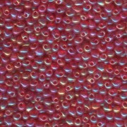 Miyuki Tropfen Perlen 2,8mm 0254 transparent rainbow Berry Gold 9gr.